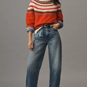 High Rise Barrel Jeans